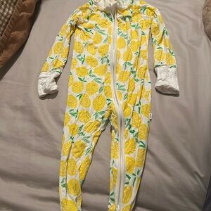 Little Sleepies Convertible One Piece - Lemon zippy